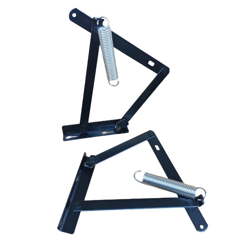 Furniture Hardware For Bed - Dobradiça triangular com mola, dobradiça simples
