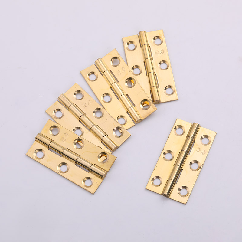 Furniture Hardware Brass - Mini dobradiça em latão puro para