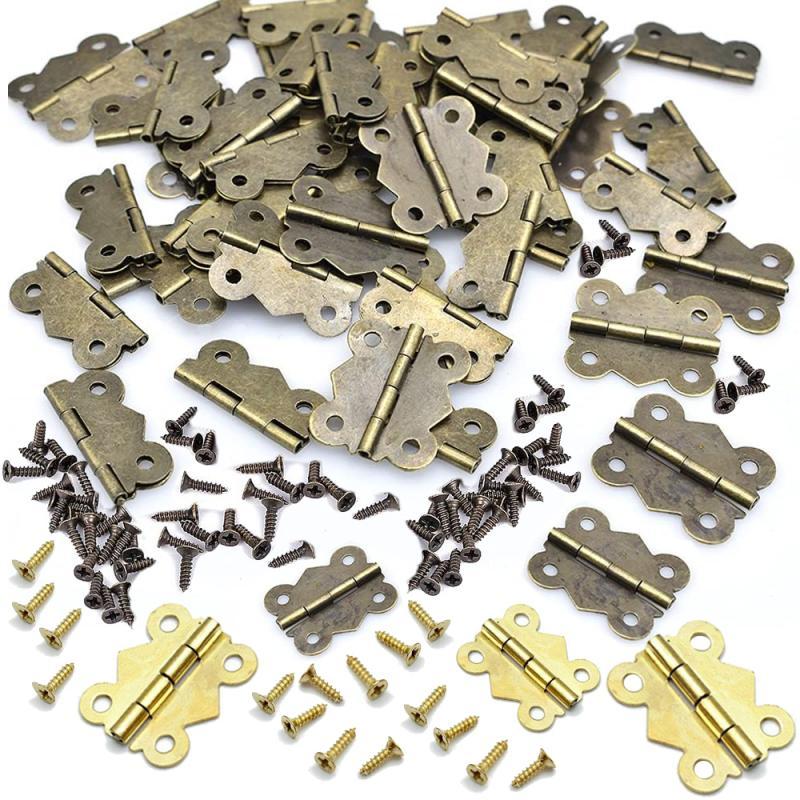 Soft Close Hinge - 10/20 peças Dobradiça Borboleta de Ferro