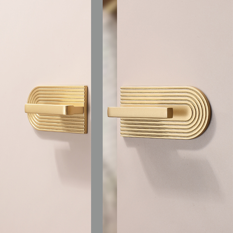 Furniture Hardware High End - Puxadores de porta de armário dourado,