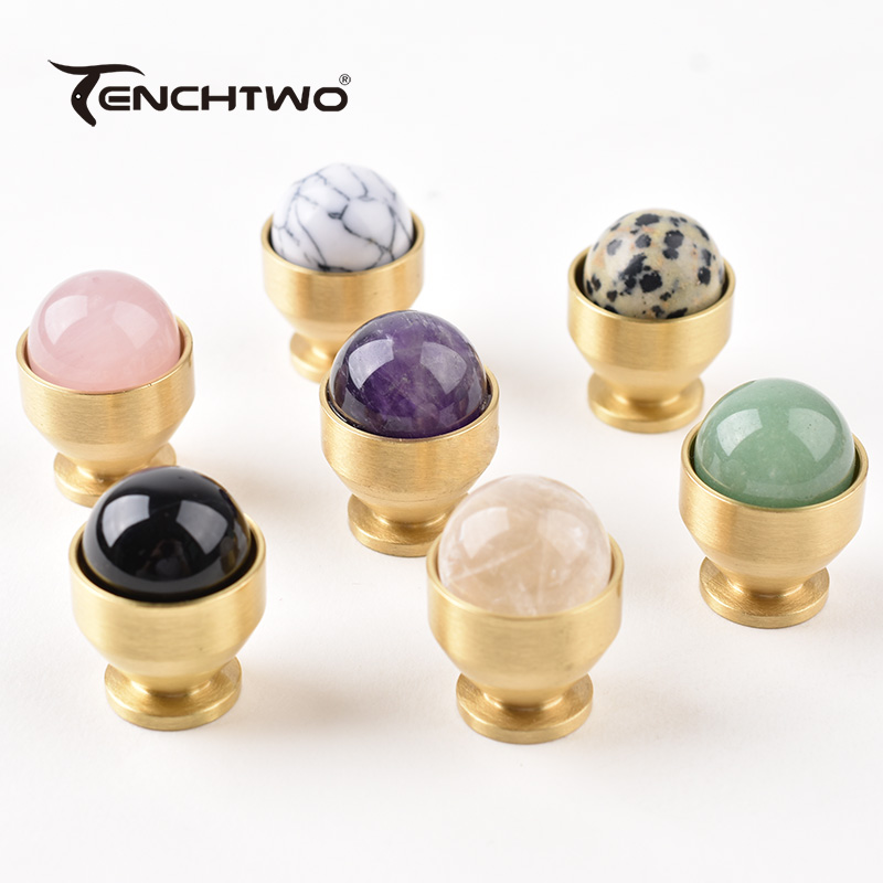 Furniture Hardware Brass - TENCHTWO Ágata Natural Cristal Lidar Com