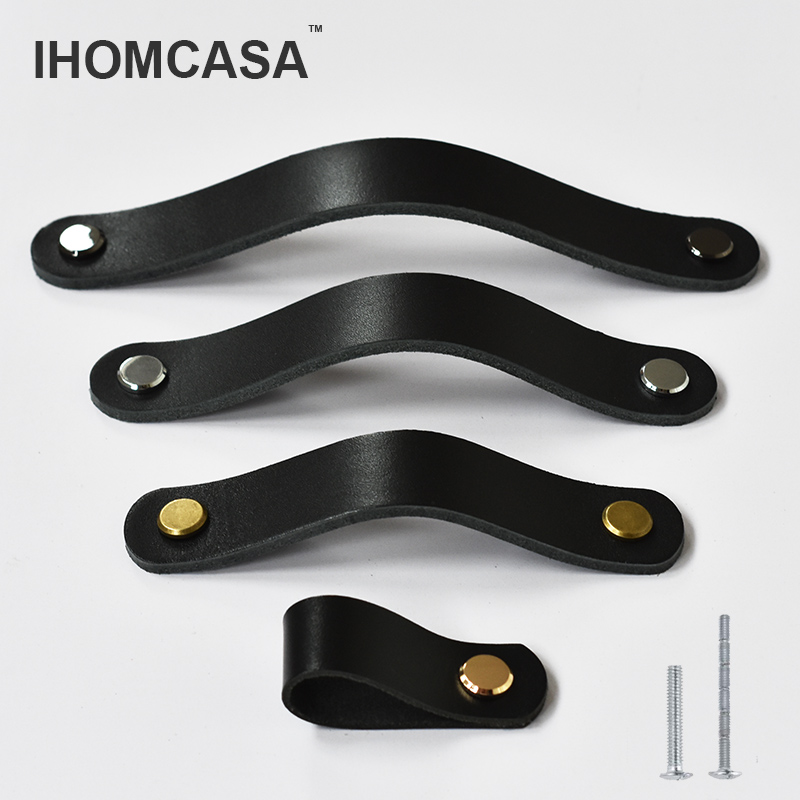 Restoration Hardware Furniture Used - Ihomcasa puxadores de couro preto armário