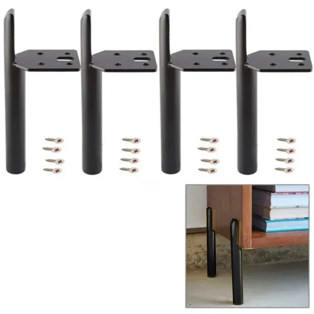 Furniture Hardware For Bed - 4 pçs metal móveis perna ajustável