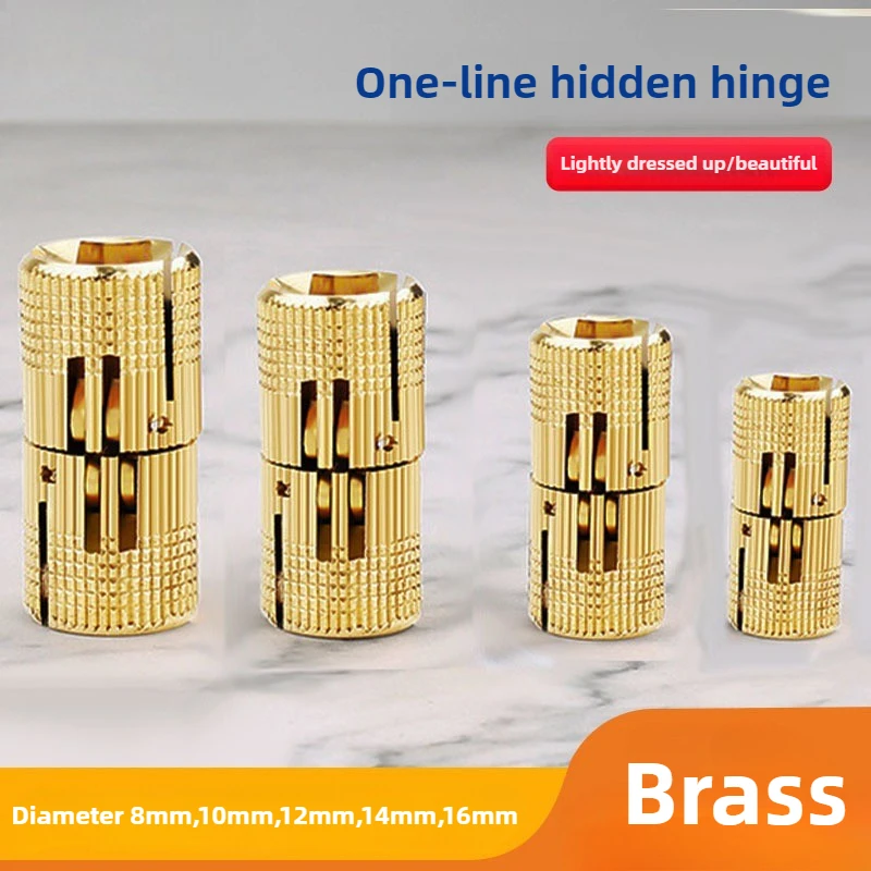 Furniture Hardware Brass - 1 Peça Dobradiças de Cobre e