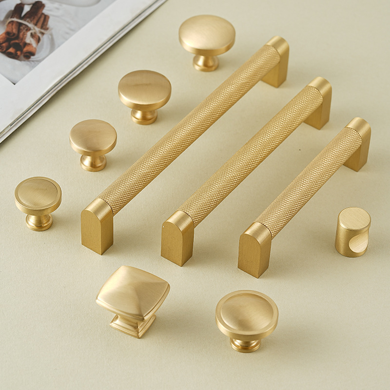 Furniture Hardware High End - Maçaneta de latão laminado de alta