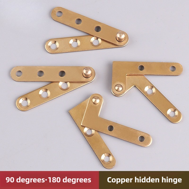Furniture Hardware Brass - Dobradiça Pivotante de Cobre 90/180 Graus