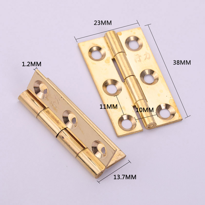 Mini dobradiça em latão puro p - Furniture Hardware Brass avaliação e preço