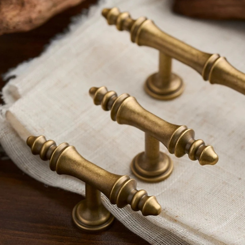 Puxadores de Latão Vintage par - Furniture Hardware High End avaliação e preço
