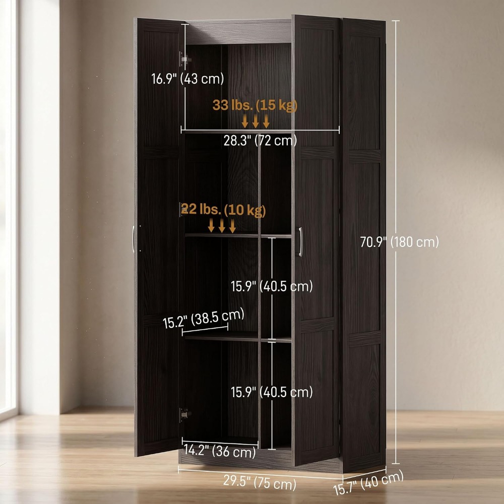 Armário de Cozinha HOMCOM de 7 - Soft Close Hinge avaliação e preço